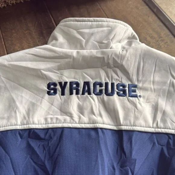 NWT Men’s 58 Sports Syracuse University Full Zipper Jacket Blue Medium